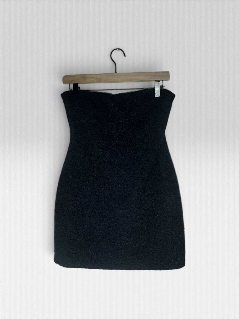 Zara Faux Fur Strapless Mini Dress NWOT